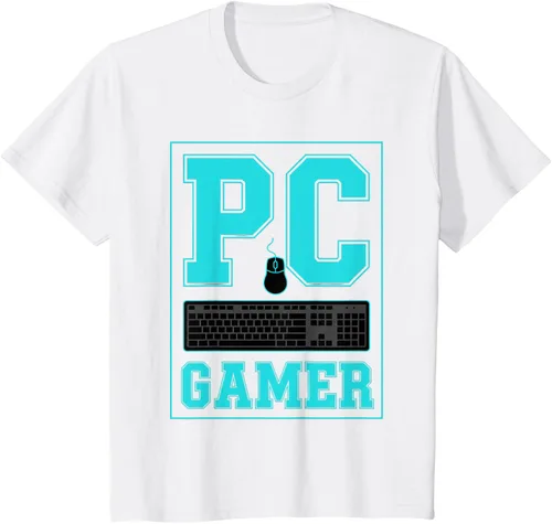 Vista 72 de PC Gamer Gaming Teclado Ratón Esports Computer Fan Camiseta