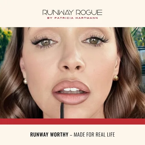 Vista 7 de Runway Rogue Designer Liner Lápiz Delineador de Labios, Lápiz Delineador de Labios Mate Rosa Suave-Malva y Sacapuntas para Delineador de Labios, 'A
