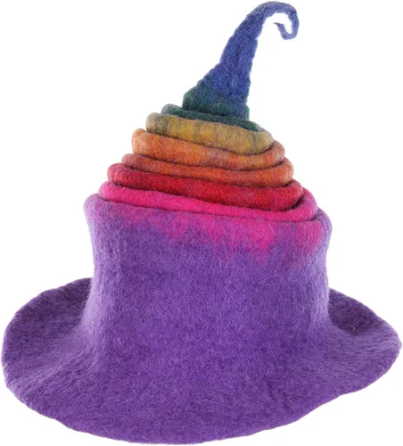 Vista 5 de Rainbow Borealis Heartfelted Witch Hat