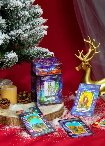 Vista 6 de Vitacera Tarjetas de Tarot para Principiantes, Juego de Cartas con Guía, Palabras Clave, Sí o No, Tiempo, Colores, Tono Musical, Planeta, Zodiaco