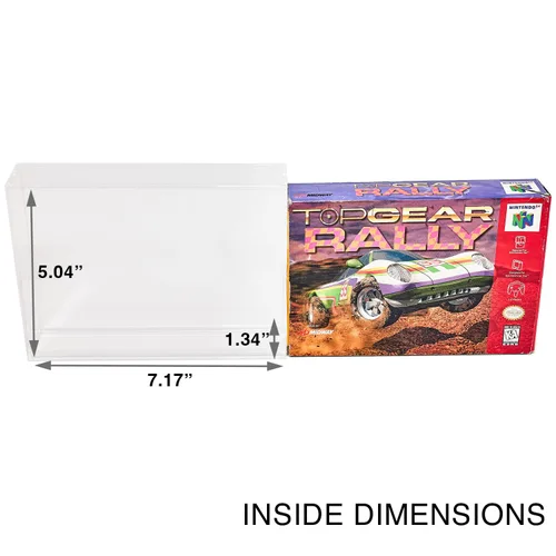 Vista 2 de Platinum Protectors Acrylic Display Case for N64 & SNES Super Nintendo Boxes Premium UV Protection