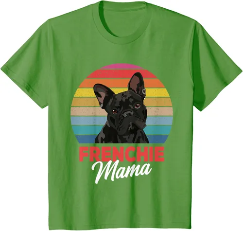 Vista 63 de Frenchie Mama - Camiseta divertida de regalo para niñas y perros Bulldog Francés, Negro, S