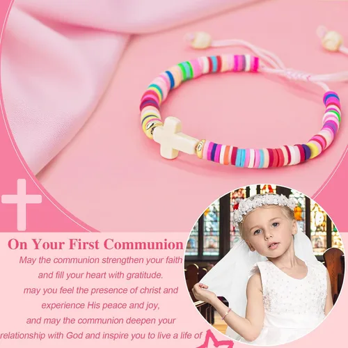 Vista 95 de Regalos navideños para niños, niñas adolescentes, mujeres, linda pulsera de cruz para niñas, regalos de Navidad cristianos para mujeres, ideas