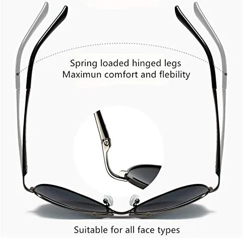 Vista 6 de OwO fotocromático aviador polarizado gafas de sol de conducción para hombres y mujeres anti-deslumbrante protección UV, grande