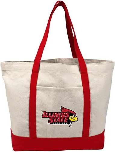 Vista 126 de Campus Lab Bolsa de lona con logotipo primario colegiado con bolsillo externo, bolsa de hombro reutilizable para ir de compras, playa Águilas A&m