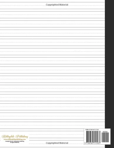 Vista 2 de Handwriting Practice Paper Blank Handwriting Notebook for Kids, Kindergarten Writing Paper, Penmanship Workbook, Soft Cover, 8.5" x 11", 120 Pages