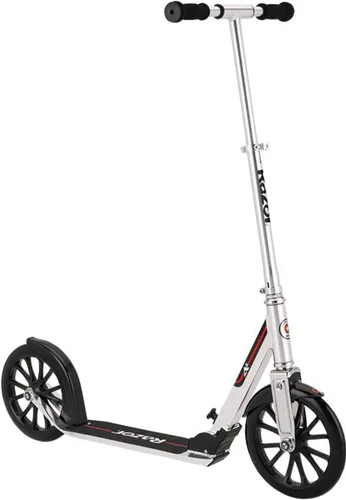 Vista 9 de Razor A6 Kick Scooter for Kids Ages 8+ - Extra-Tall Handlebars & Longer Deck, 10" Urethane Wheels, Aluminum Frame, Anti-Rattle Technology, for