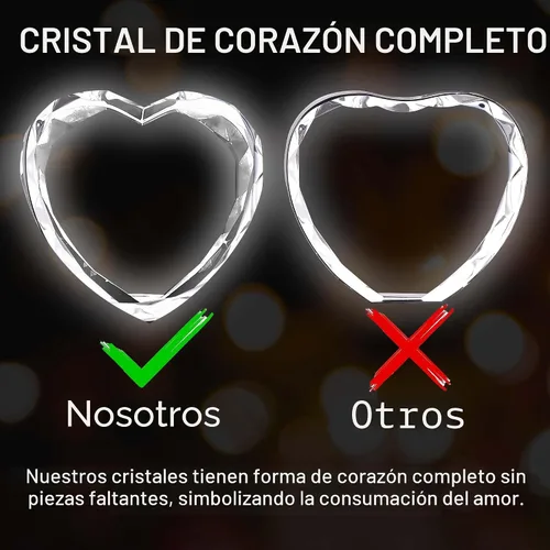 Vista 2 de Foto de cristal 3D personalizada, regalos personalizados para mujeres, mamá, marco de fotos de cristal, regalos de aniversario personalizados