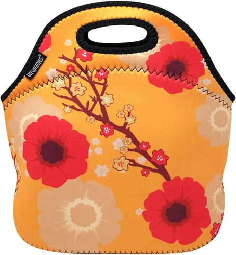 Vista 12 de Wrapables® Bolsa de almuerzo de neopreno aislada, plátanos