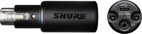 Vista 9 de Shure MVX2U - Interfaz XLR a USB con conector para auriculares, ganancia de 60 dB, monitoreo de latencia cero, alimentación fantasma de 48 V