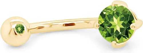 Vista 2 de AFFY Piercing para el cuerpo en oro de 14 quilates sobre plata de ley, granate
