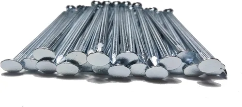 Vista 4 de Estacas de Metal, 35 Piezas Estacas Galvanizadas para Paisajismo de 6 Pulgadas, Clavos de Jardín para Césped, Construcción de Casas, Carpintería