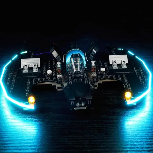 Vista 5 de VONADO Kit de luces LED compatible con Lego Batwing Batman vs. The Joker 76265, accesorios de iluminación creativa compatibles con Lego 76265