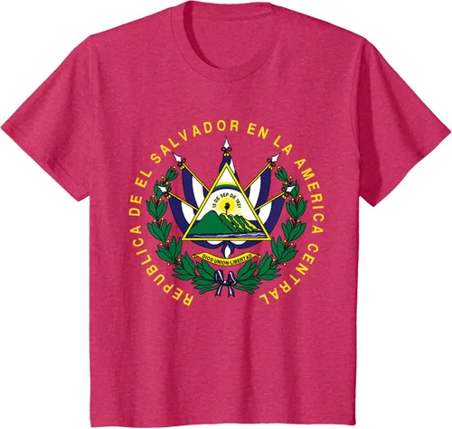 Vista 58 de amdesco Salvador Camisa, salvadoran Escudo de armas playera, mujer L, Blanco