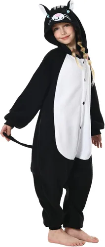 Vista 4 de Unisex Kids Animal Onesie Pajamas One Piece Plush Cosplay Girls HomeWear Costume