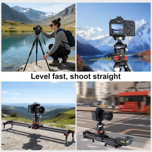 Vista 4 de Soporte nivelador de trípode con +/-5 grados de ajuste de precisión para Seestar s50/cabeza panorámica cabeza de bola cabeza de vídeo y trípode