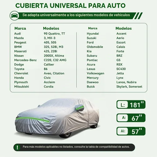 Vista 2 de AUQDD Funda de automóvil sedán de 6 capas de alta calidad, impermeable, para todo tipo de clima, resistente a la intemperie, protección solar UV