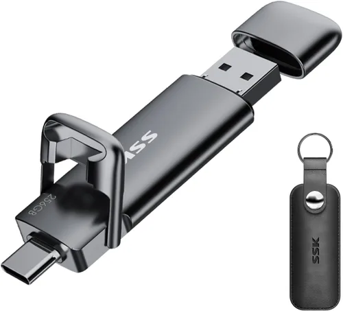 Vista 7 de SSK Unidad USB de 256 GB con unidad SSD de 1 TB