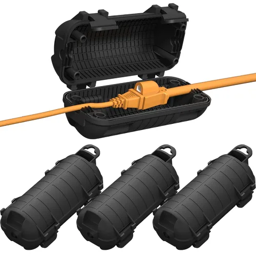 Vista 11 de Cubierta para Cable de Extensión para Exteriores, Protector de Conector de Cable IP54 Resistente al Agua, Caja de Seguridad Eléctrica