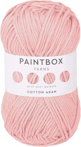 Vista 29 de Paintbox Yarns 100% algodón Aran, 50 g (1.76 oz), 85 m (93 yardas) - Lana blanca en cartón para crochet, tejer - Suave, ligera para suéter, ropa