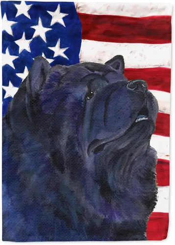 Vista 37 de Caroline's Treasures SS4038GF Bandera estadounidense con bandera de Estados Unidos con bandera de jardín Affenpinscher para buzón, bandera