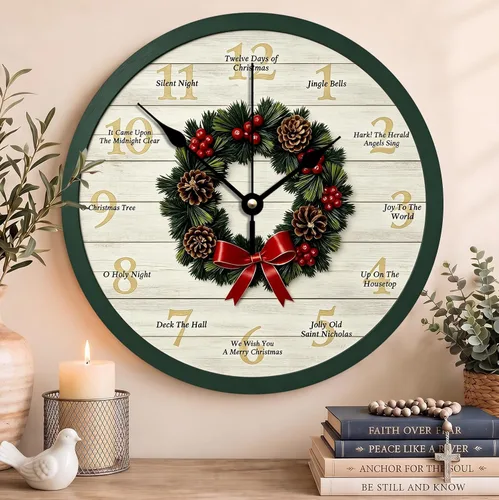 Vista 97 de Reloj con versículo bíblico con citas de Jesús, relojes de 0929Regalos Cristianos (2)