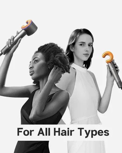 Vista 7 de Secador de pelo para mujer, motor sin escobillas de alta velocidad de 110,000 RPM, tecnología de plasma, secado rápido en 5 minutos, 5.15 oz, ligero