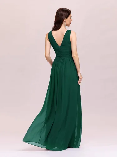 Vista 2 de Ever-Pretty 09016 Vestido de noche largo, sin mangas, con cuello en V, semiformal