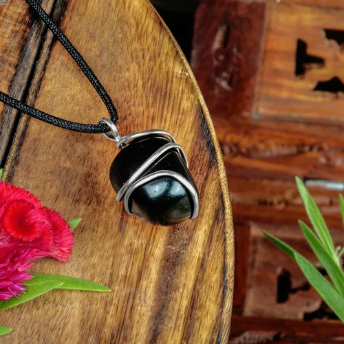 Vista 26 de PYOR Collar con colgante curativo de Reiki de cristal, gemas de buena suerte, prosperidad, riqueza, piedras preciosas naturales, collares de buena