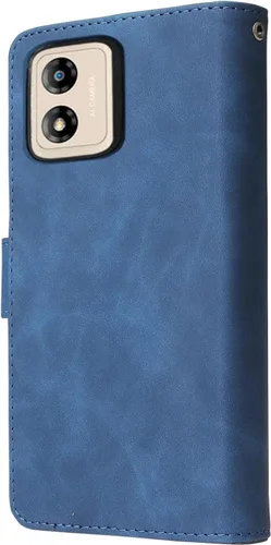 Vista 6 de Asuwish Funda compatible con Motorola Moto E13 y protector de pantalla de vidrio templado, funda de cuero con tapa para tarjetero, accesorios