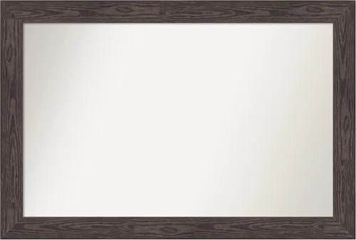 Vista 440 de Amanti Art Espejo personalizado, espejo de baño negro puente, espejo de pared o espejo de tocador de baño sobre el fregadero (26 x 26 pulgadas)
