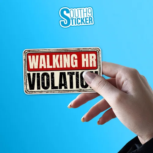 Vista 5 de (3 unidades de 2 pulgadas) - Calcomanías divertidas de violación de recursos humanos de 2 pulgadas, divertidas calcomanías de vinilo troqueladas