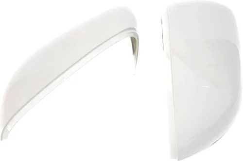 Vista 4 de Tapa para espejo retrovisor lateral, 1 par 5K0857537 5K0857538 compatible con VW Golf Cabriolet Touran (blanco)