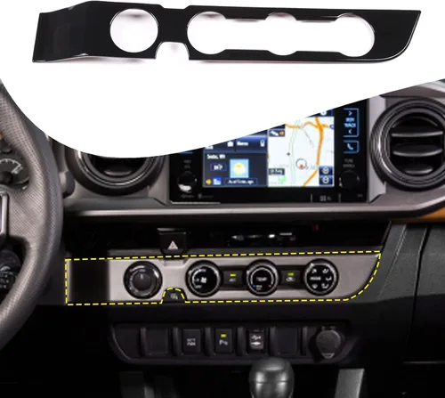 Vista 24 de Lcojicep Cubierta de panel de botón de aire acondicionado, accesorios de automóvil compatibles con Tacoma 2016-2020