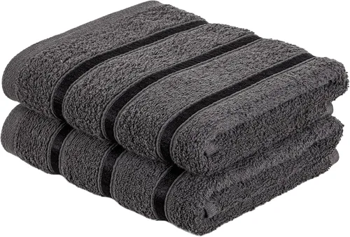 Vista 48 de A2Z Lujosas toallas de 100% algodón, color negro, 500 GSM, suaves, absorbentes, juego de 2 toallas faciales (11.8 x 11.8 in)