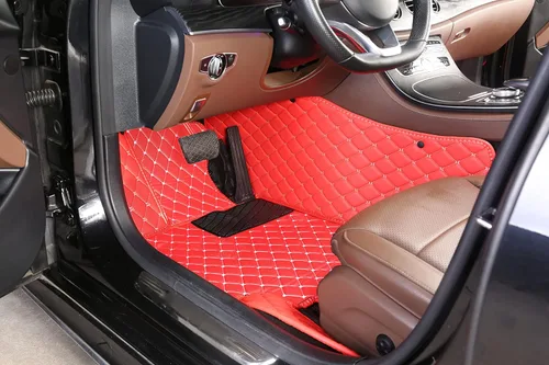 Vista 2 de Alfombrillas personalizadas para Toyota 4Runner 1988-2023, de cuero de lujo, impermeables, antideslizantes, cobertura completa, revestimientos Beige