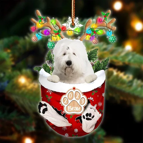 Vista 35 de NAZENTI Adorno Navideño de Bolsillo Personalizado de Affenpinscher en la Nieve, Adorno de Forma Acrílica de Perro, Adorno de Navidad 2023, Adorno