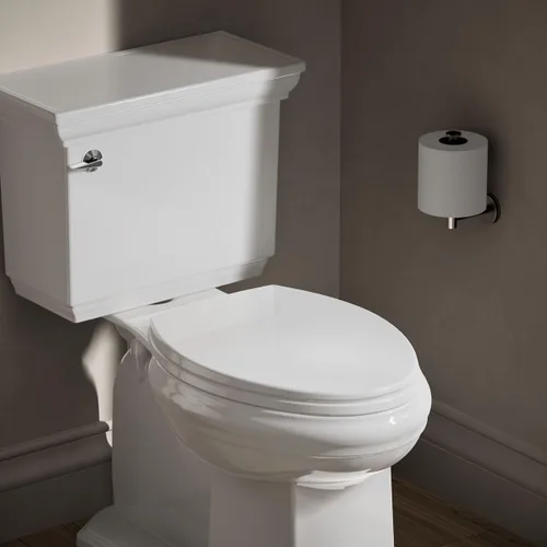 Vista 2 de KOHLER Brevia Quiet Close - Asiento de inodoro alargado, color blanco