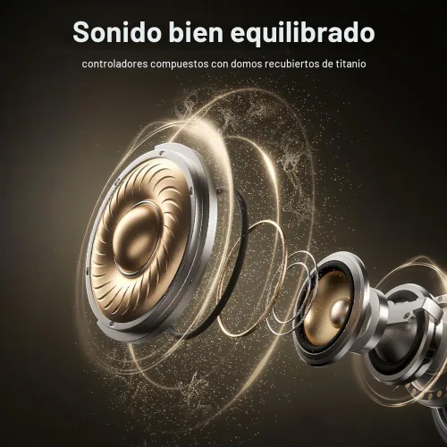 Vista 6 de Auriculares inalámbricos Bluetooth, auriculares con ganchos para los oídos V5.4, auriculares intraurales con conexión estable, graves profundos