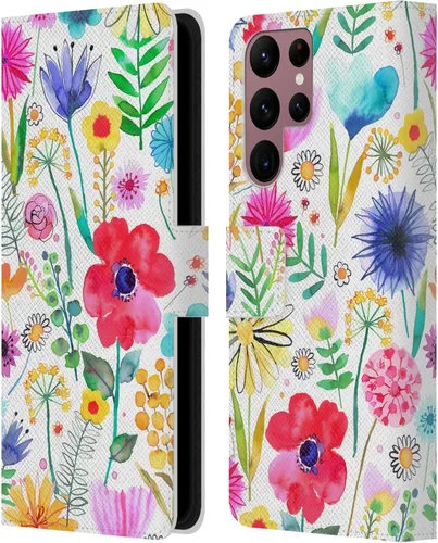 Vista 183 de Head Case Designs Officially Licensed Ninola Butterfly Nature Spring Floral Leather Wallet Case Compatible with Samsung Galaxy A07 4G