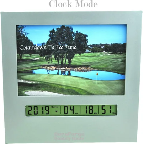 Vista 7 de Reloj de cuenta regresiva de jubilación 2020 con pantalla digital grande, temporizador de día son divertidos artilugios de golf y regalos
