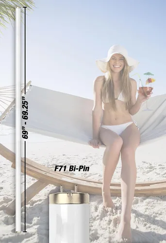 Vista 2 de Super Sun Deep Tan Plus 7000 F71T12 100W Bipin Lámparas de bronceado (28)
