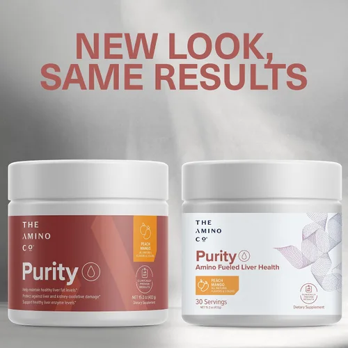 Vista 2 de The Amino CO. Purity - Suplemento de apoyo hepático con aminoácidos esenciales para limpieza de desintoxicación hepática - Aumenta la salud