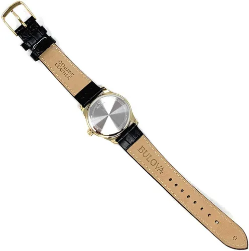 Vista 5 de Bulova Reloj de mujer Carolina del Norte Tarheels UNC de cuero negro diamante