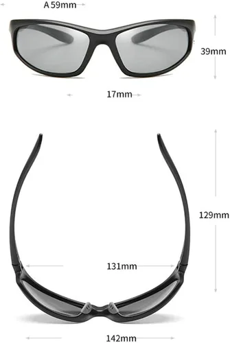 Vista 5 de Gafas de lectura bifocales fotocrómicas de transición para hombres y mujeres envolventes de seguridad elegantes lentes de sol para lectores