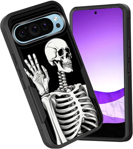 Vista 63 de Funda para Pixel 6A, funda híbrida de doble capa resistente a prueba de golpes de policarbonato duro de silicona suave TPU para Google Pixel 6A