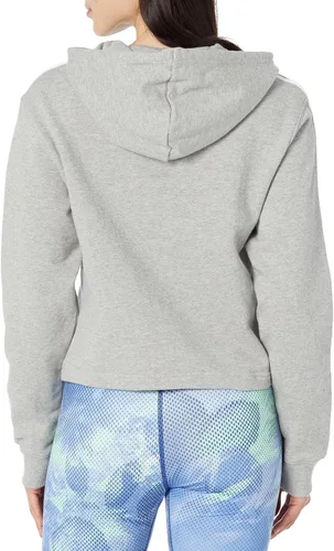 Vista 2 de adidas Essentials - Sudadera corta de rizo francés de 3 rayas para mujer
