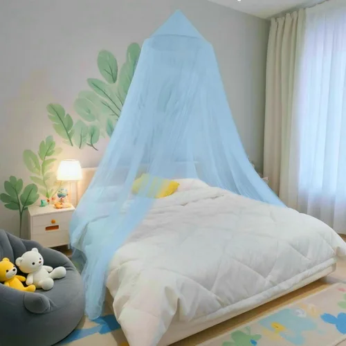 Vista 13 de Dosel de cama Eimilaly con mosquitera y 250 piezas de luces de cortina blancas cálidas, dosel de cama para decoración de habitación de niñas o Luces