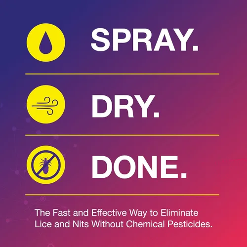 Vista 5 de Licefreee Spray para piojos para cabello de niños, incluye peine profesional de metal para liendres y piojos para niños, mata al contacto, 6 onzas