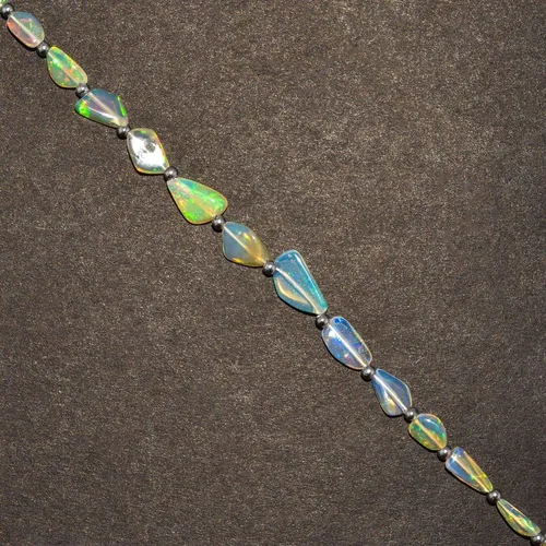 Vista 5 de MULTI GEMSTONE - Pulsera de eslabones delicados
